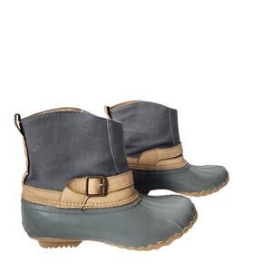 Chooka Boots Womens Size 7 Waterproof Ankle Winter Chelsea Duck Style Gray